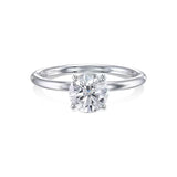 Round Solitaire Lab Grown Diamond Engagement Ring
