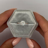 Round Solitaire Lab Grown Diamond Engagement Ring