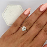 Oval Solitaire Lab Grown Diamond Engagement Ring