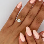 Round Solitaire Lab Grown Diamond Engagement Ring
