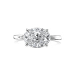 Oval Solitaire Lab Grown Diamond Engagement Ring