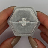 Radiant Solitaire Lab Grown Diamond Engagement Ring