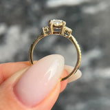 1.0 CT Radiant Three Stone Lab Grown Diamond Engagement Ring