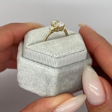 1.0 CT Radiant Three Stone Lab Grown Diamond Engagement Ring