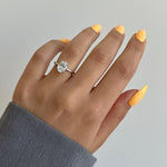 Oval Hidden Halo Lab Grown Diamond Engagement Ring