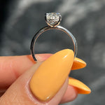 Oval Hidden Halo Lab Grown Diamond Engagement Ring