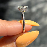 Oval Hidden Halo Lab Grown Diamond Engagement Ring