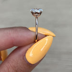 Oval Solitaire Lab Grown Diamond Engagement Ring