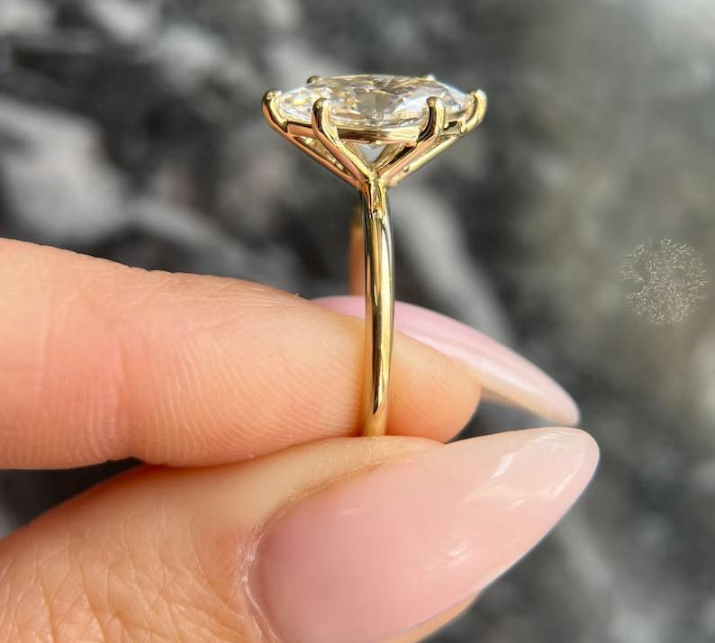 Marquise Solitaire Lab Grown Diamond Engagement Ring