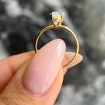 Oval Hidden Halo Lab Grown Diamond Engagement Ring