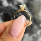 Oval Hidden Halo Lab Grown Diamond Engagement Ring