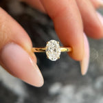Oval Hidden Halo Lab Grown Diamond Engagement Ring