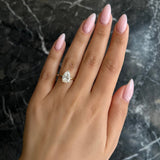 Pear Solitaire Lab Grown Diamond Engagement Ring