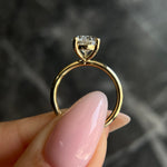 Pear Solitaire Lab Grown Diamond Engagement Ring