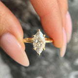 Marquise Solitaire Lab Grown Diamond Engagement Ring