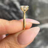 Oval Hidden Halo Lab Grown Diamond Engagement Ring