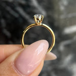 Pear Solitaire Lab Grown Diamond Engagement Ring