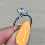 Oval Hidden Halo Lab Grown Diamond Engagement Ring
