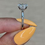 Oval Hidden Halo Lab Grown Diamond Engagement Ring