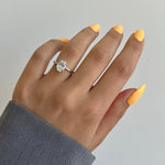 Oval Hidden Halo Lab Grown Diamond Engagement Ring