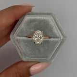 Oval Hidden Halo Lab Grown Diamond Engagement Ring