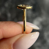 Oval Bezel Solitaire Lab Grown Diamond Engagement Ring