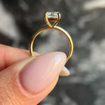 1.0 CT Asscher Solitaire CVD E/VS2 Diamond Engagement Ring 4