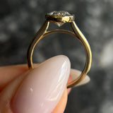 Oval Bezel Solitaire Lab Grown Diamond Engagement Ring