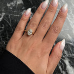 Oval Bezel Solitaire Lab Grown Diamond Engagement Ring