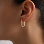 Rectangle Hoop Earrings