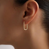 Rectangle Hoop Earrings