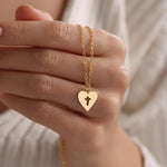 Heart Cross Pendant Necklace