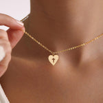 Heart Cross Pendant Necklace