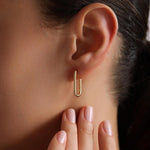 Rectangle Hoop Earrings