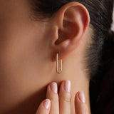 Rectangle Hoop Earrings