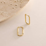 Rectangle Hoop Earrings