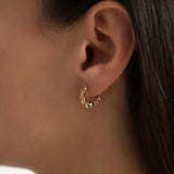 Twisted Spiral Hoop Earrings