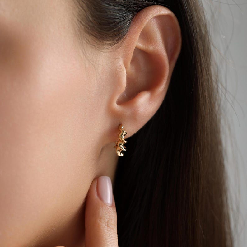 Twisted Spiral Hoop Earrings