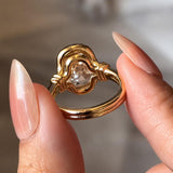 4.35 CT Old Mine Cushion Lab Grown Diamond Engagement Ring