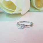 Round Cut Pave Style Lab Grown Diamond Engagement Ring
