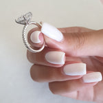 Radiant Hidden Halo Lab Grown Diamond Engagement Ring