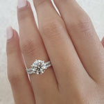 Round Cut Pave Lab Grown Diamond Engagement Ring