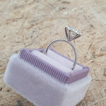 Round Cut Pave Lab Grown Diamond Engagement Ring