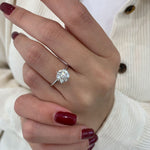 Round Solitaire Lab Grown Diamond Engagement Ring