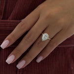 Pear Halo Lab Grown Diamond Engagement Ring