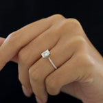 Radiant Pave Lab Grown Diamond Engagement Ring