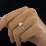 Radiant Pave Lab Grown Diamond Engagement Ring