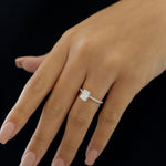 Radiant Pave Lab Grown Diamond Engagement Ring