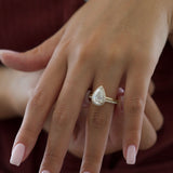 Pear Halo Lab Grown Diamond Engagement Ring