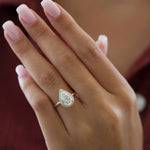 Pear Halo Lab Grown Diamond Engagement Ring